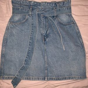 Jean Skirt With Belt